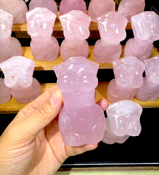 Rose Quartz Breast Shaped Crystals