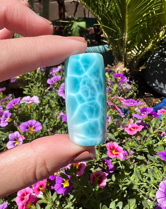 1.5" Natural Larimar Raw Quartz Crystal Mineral Specimen Rare Gem Stones