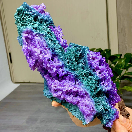 2.7LB Natural Purple Grape Agate Quartz Crystal Granular Mineral Specimen